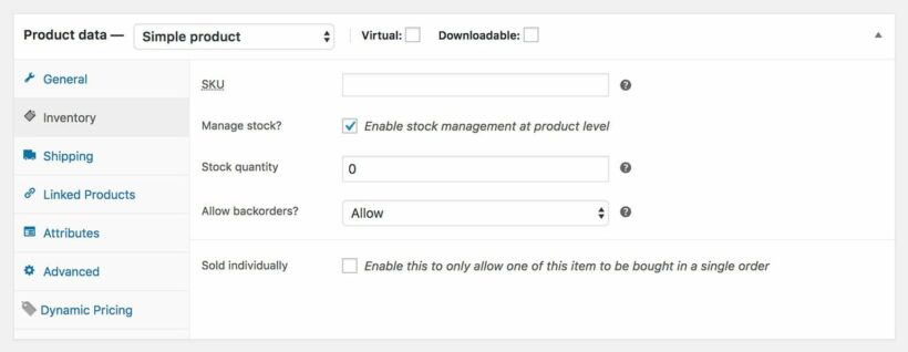 WooCommerce allow backorders