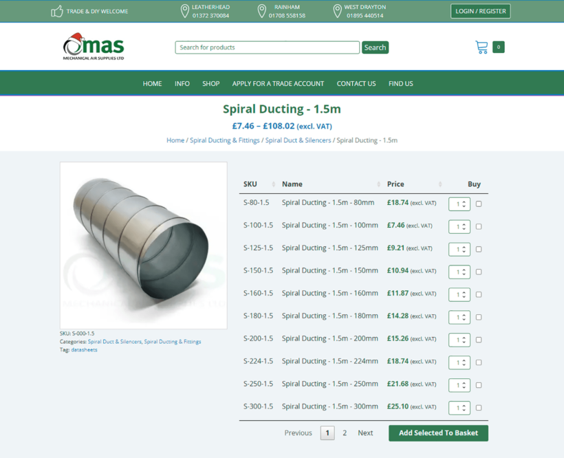 WooCommerce-variations-list-table