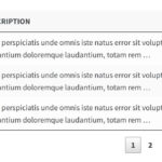 WordPress table pagination style 1