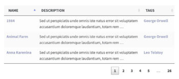 WordPress table pagination style 1
