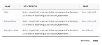 WordPress table pagination style 2