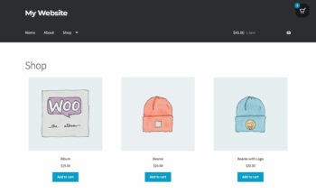 WooCommerce floating cart icon top right position